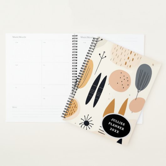 Minimalistisch Boho-stijl spiraal notitieboek (Display)