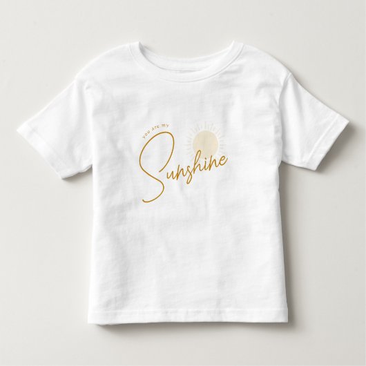 Minimalistisch Boho Sunshine Baby T-shirt (Voorkant)