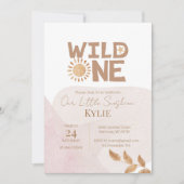 Minimalistisch Boho Terracotta Wild Eén eerste ver Kaart (Voorkant)