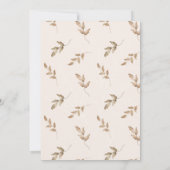 Minimalistisch Boho Terracotta Wild Eén eerste ver Kaart (Achterkant)