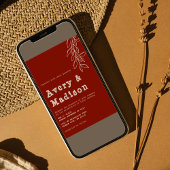 Minimalistisch Boho verbrand Oranje schrijfmachine Kaart