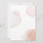 Minimalistisch Boho Waterverf Abstract Baby shower Kaart (Achterkant)
