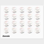 Minimalistisch Boho Waterverf Abstract Baby shower Ronde Sticker (Vel)