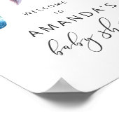 Minimalistisch Boho welkomstbord Bohemian Baby sho Poster (Hoek)