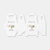 Minimalistisch Boho Winter Jongen Clothesline Baby Bedankdoosjes (Uitgevouwen)