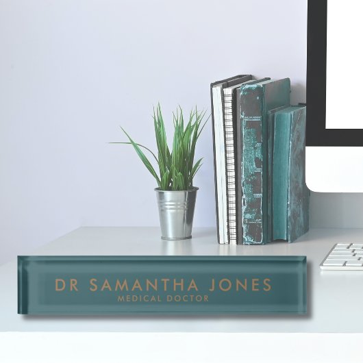 Minimalistisch Bord naam moderne dokter Naambordje