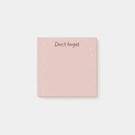Minimalistisch Bord Roze Vergeet niet Post-it® Notes