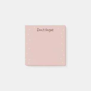 Minimalistisch Bord Roze Vergeet niet Post-it® Notes