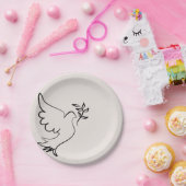 minimalistisch Bord van duifpapier (Feest)