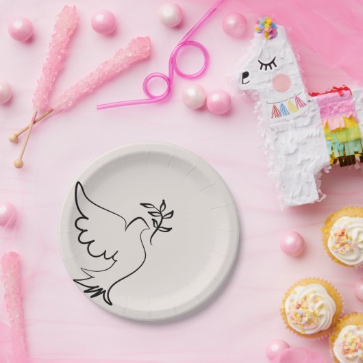 minimalistisch Bord van duifpapier (Feest)