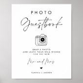 Minimalistisch bordje voor foto van bruiloft poster (Voorkant)