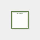 Minimalistisch bos groen, 2 randen post-it® notes (Voorkant)