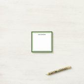 Minimalistisch bos groen, 2 randen post-it® notes (Op bureau)