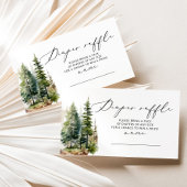 Minimalistisch bos Luier verloting ticket Informatiekaartje