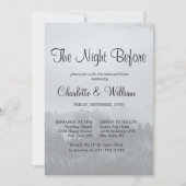 Minimalistisch bos Rustic Woodland Rehearsal Dinne Kaart (Voorkant)