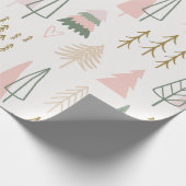 minimalistisch bospatroon cadeaupapier (Hoek)