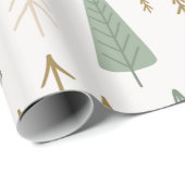minimalistisch bospatroon cadeaupapier (Rol Hoek)