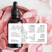 Minimalistisch Botanisch 1 OZ druppelflesetiket Etiket