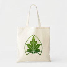 Minimalistisch botanisch bladembleem voor natuurmi