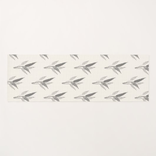 Minimalistisch Botanisch Boho-ontwerp voor Natuur Yogamat (Voorkant (horizontaal))