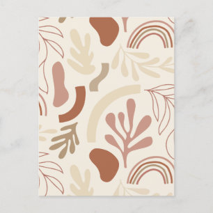 Minimalistisch botanisch feestdagenkaart