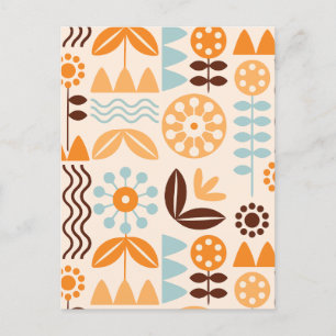 Minimalistisch botanisch feestdagenkaart