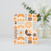 Minimalistisch botanisch feestdagenkaart (Staand voorkant)