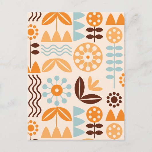 Minimalistisch botanisch feestdagenkaart (Voorkant)