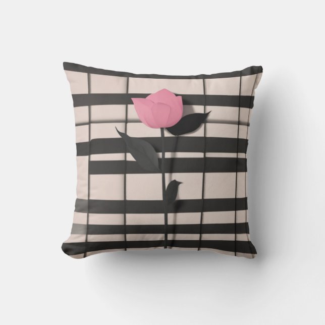 Minimalistisch botanisch kunstkussen kussen (Voorkant)