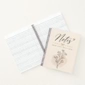 Minimalistisch botanisch notitieboek (Binnen)