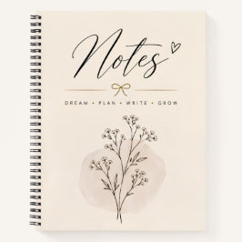 Minimalistisch botanisch notitieboek