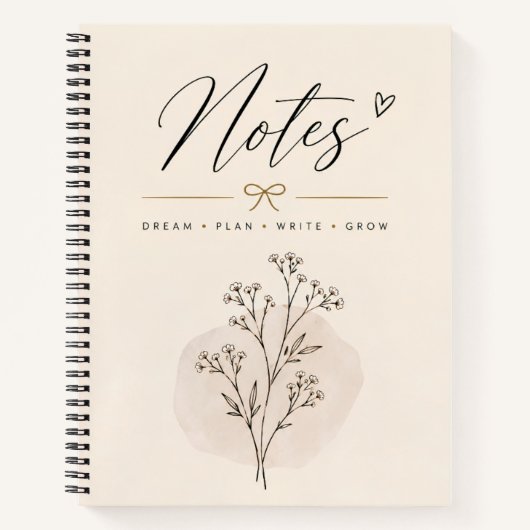 Minimalistisch botanisch notitieboek (Voorkant)
