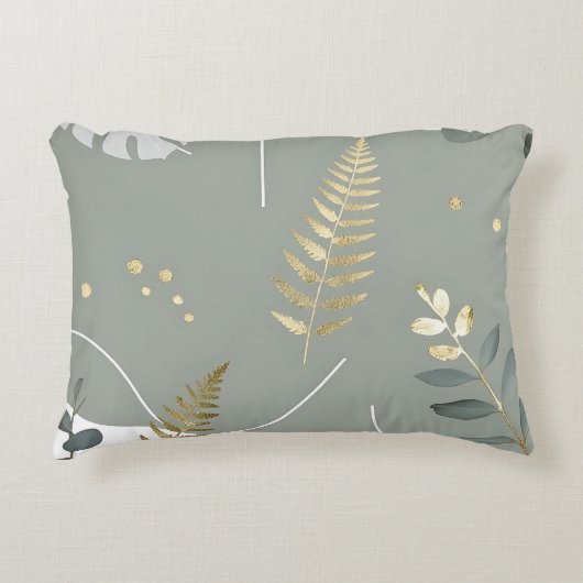 Minimalistisch Botanisch Ontwerp - Modern Natuur-I Accent Kussen (Voorkant)