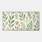 Minimalistisch botanisch patroon met groene blader bureaumat (Voorkant)