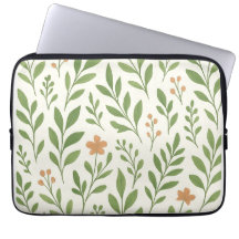 Minimalistisch botanisch patroon met groene blader
