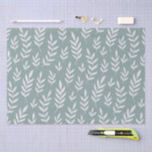 MINIMALISTISCH BOTANISCH SALIE GROEN BLADBLADMOTIE TISSUEPAPIER (Craft)