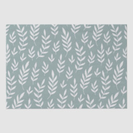 MINIMALISTISCH BOTANISCH SALIE GROEN BLADBLADMOTIE TISSUEPAPIER