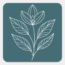 Minimalistisch botanisch thema