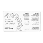 Minimalistisch Botanische Huidverzorging Dropper F Etiket (Voorkant)