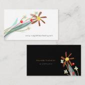 Minimalistisch Bouquet Visitekaartje (Voorkant / Achterkant)