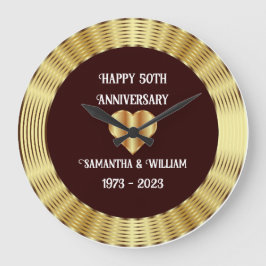 Minimalistisch Bourgondië en gouden bruiloft Jubil Grote Klok