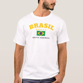 Minimalistisch Brazilië Typografisch Grafisch T-shirt