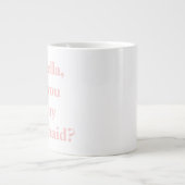 Minimalistisch Bridesmaid-voorstel Roze gepersonal Grote Koffiekop (Voorkant)