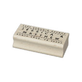 Minimalistisch briefingparen Naam Terugkeeradres Rubberstempel (Stempel)