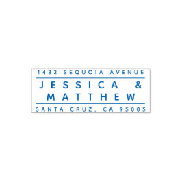 Minimalistisch briefingparen Naam Terugkeeradres Zelfinktende Stempel