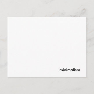 Minimalistisch briefkaart