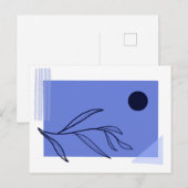 Minimalistisch briefkaart bladeren (Voorkant / Achterkant)