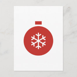 Minimalistisch Briefkaart kerstbal