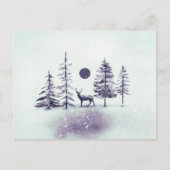 Minimalistisch Briefkaart met kerstfeestdag voor r (Voorkant)