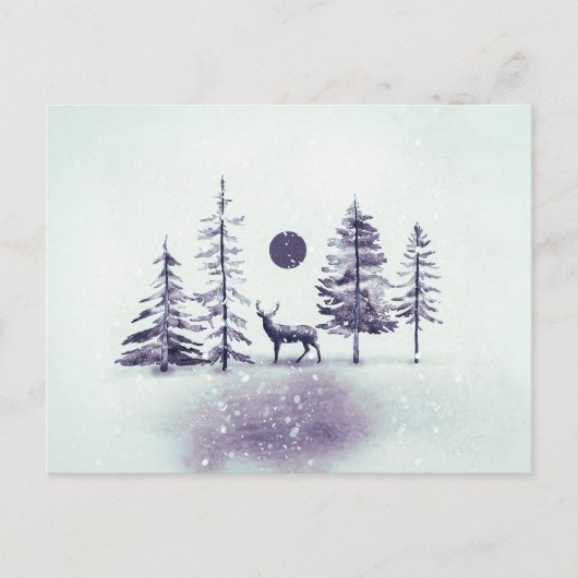 Minimalistisch Briefkaart met kerstfeestdag voor r (Voorkant)